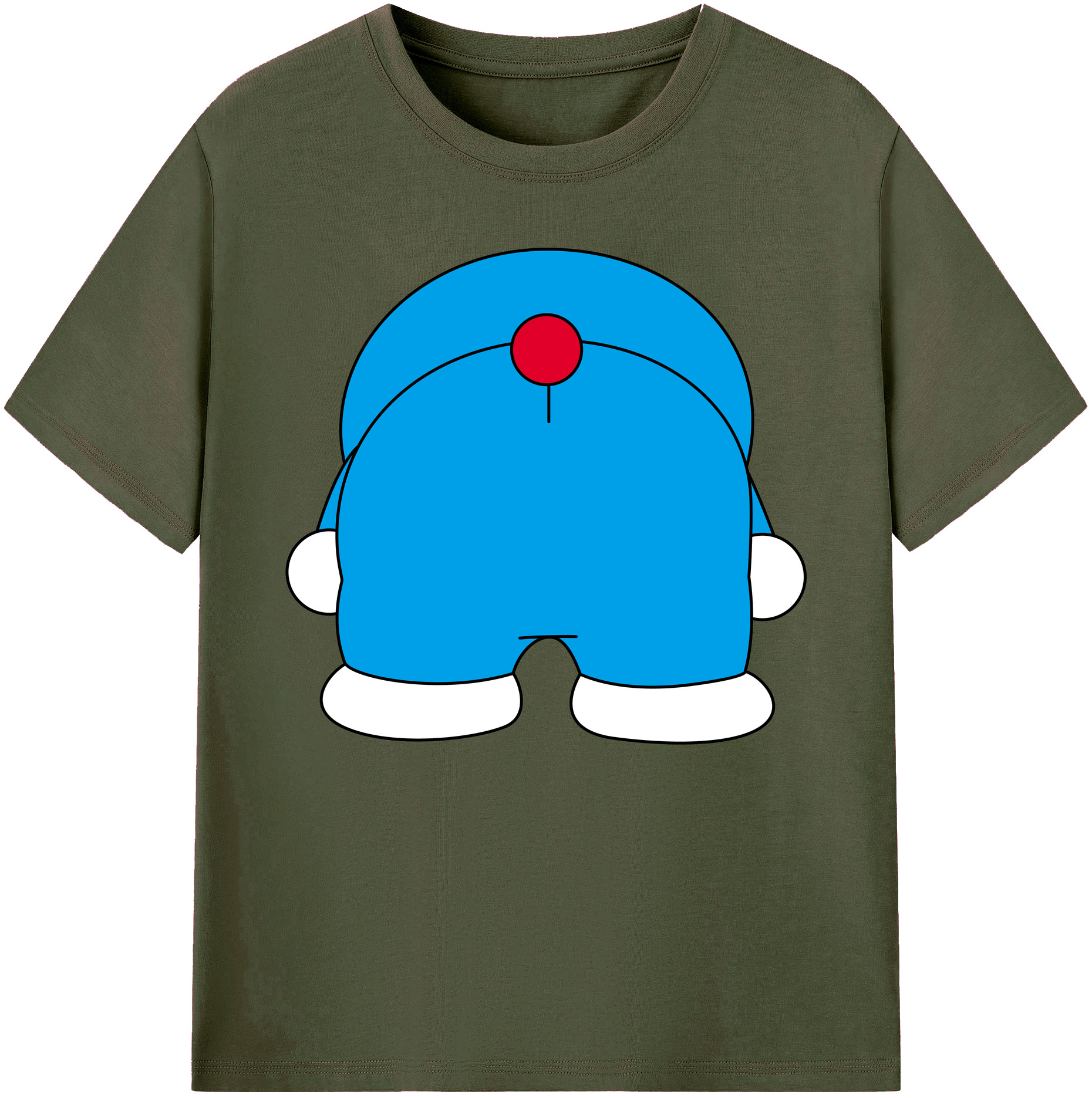 （画像用） ドラえもん Doraemon 綿100％ メンズ半袖Tシャツ｜肌触りやわらか＆通気性